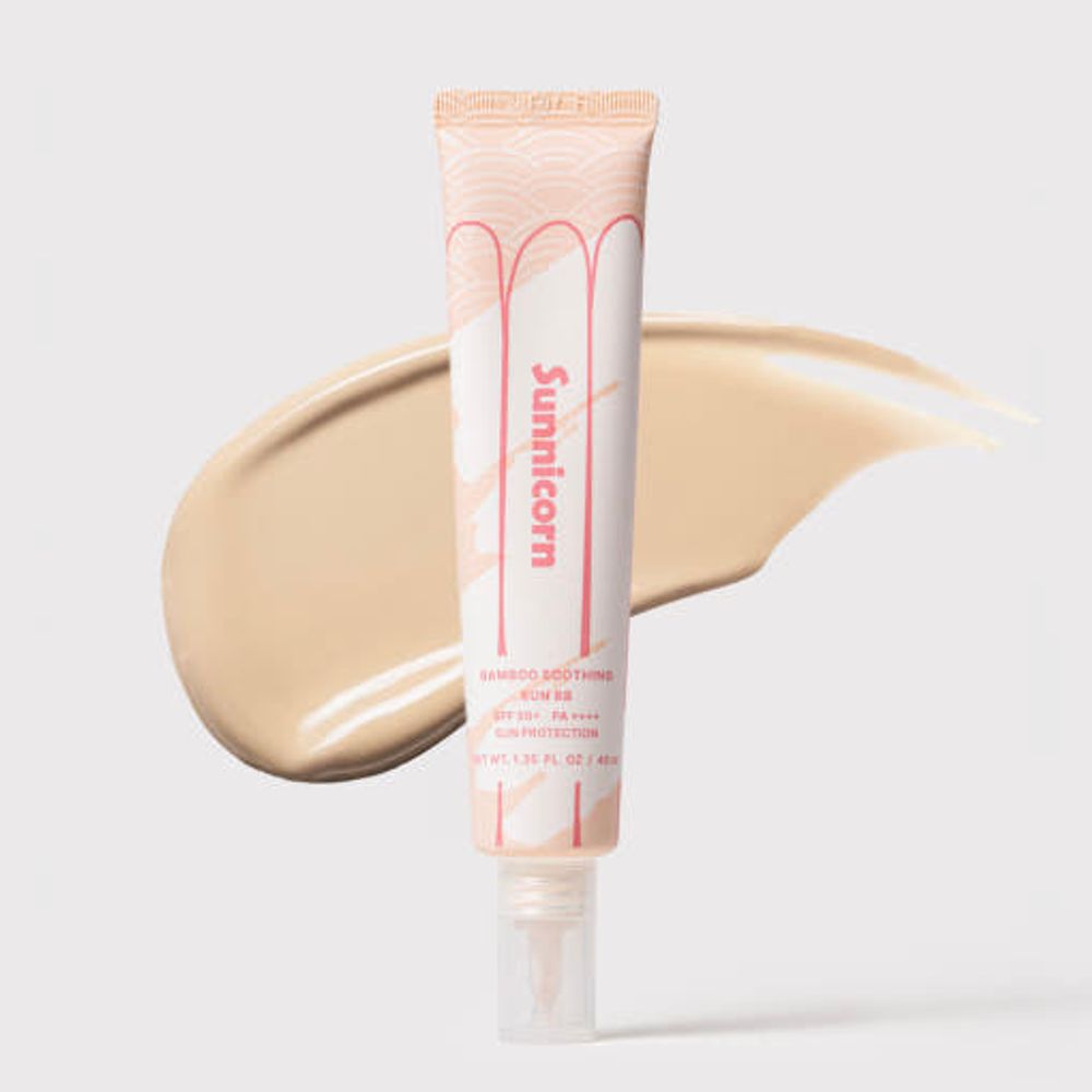 [SUNNICORN] Bamboo Soothing Sun BB 40ml SPF50+ PA++++ – Long-Lasting Physical Sunscreen for Sun Care, Tone-Up, and Skin Texture Correction, Water & Sweat Resistant - Made in Korea